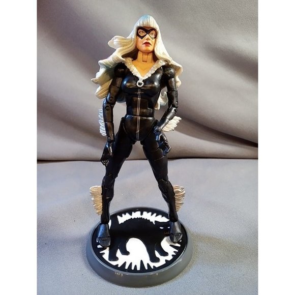 2004 Marvel Black Cat Figure with Base by‎ Toy Biz Sinister 6 Collection (3a3) - Picture 1 of 3